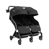 used Mompush Lithe Double Stroller, 2022, Black