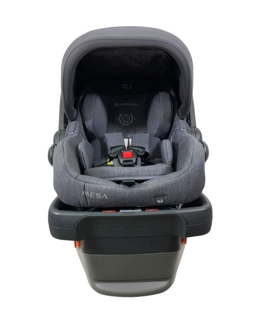 secondhand UPPAbaby MESA V2 Infant Car Seat, Charcoal Melange Merino Wool), 2023