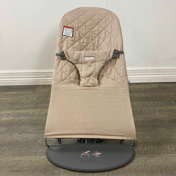 used Baby Bjorn Bouncer Bliss, Sand Gray Cotton