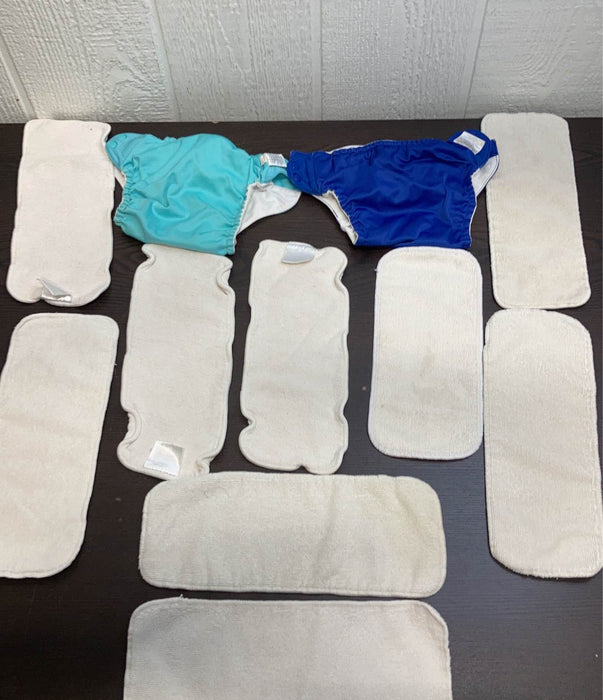 used BUNDLE Tiny Bums Cloth Diapers & Inserts