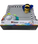 used Sassy Tummy Time Floor Mirror, /Gray