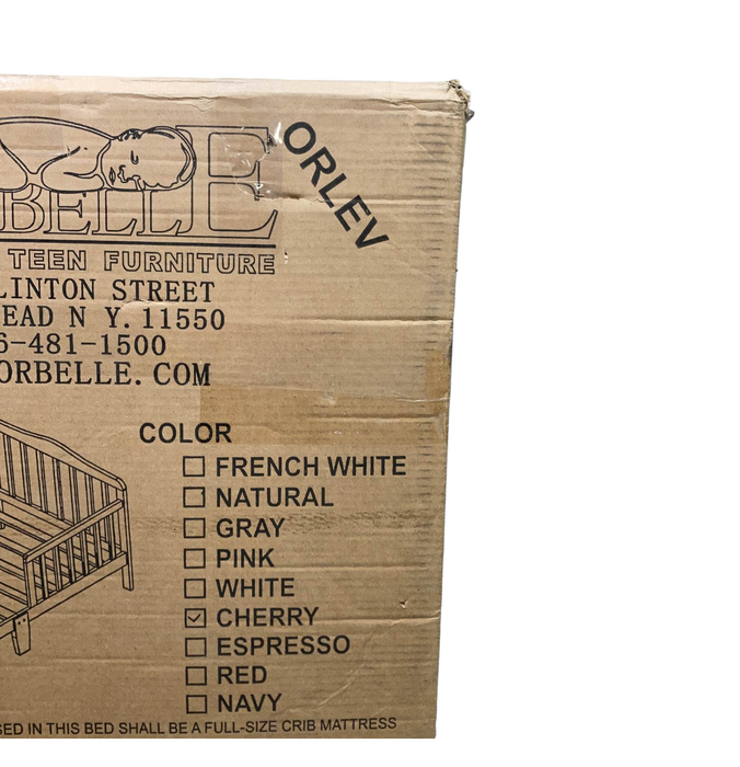 Shop Orbelle Toddler Bed, Cherry, (Frame Only) at GoodBuy Gear