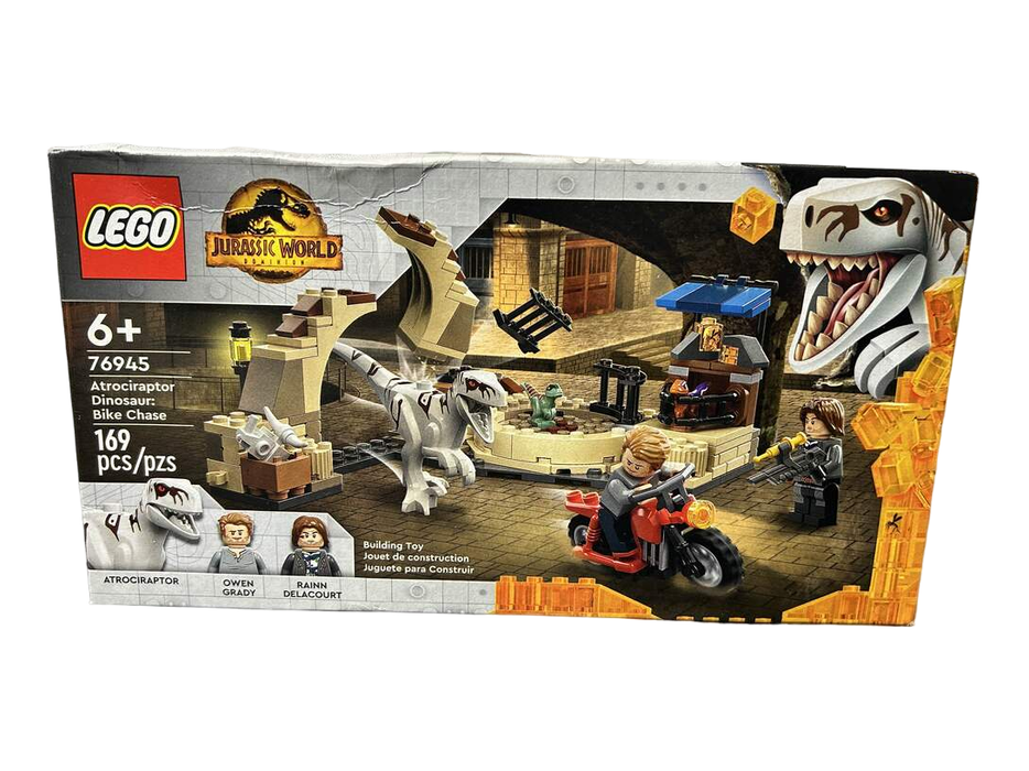 used LEGO Atrociraptor Dinosaur Bike Chase