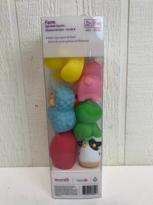 secondhand Munchkin Barnyard Squirts Bath Toy 8 Pack