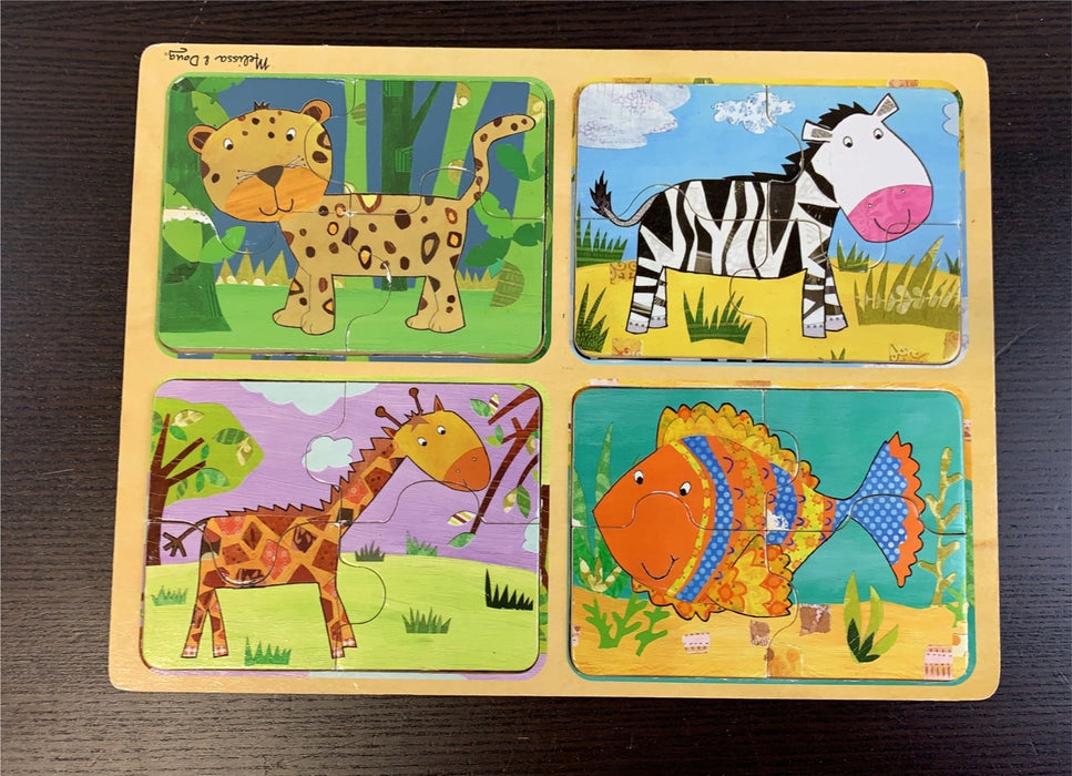 used Melissa & Doug Wooden Puzzle