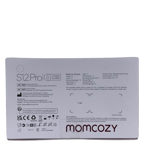 secondhand Momcozy S12 Pro Double Wearable Breast Pump