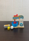 used Melissa & Doug Wooden Make-A-Cake Mixer Set