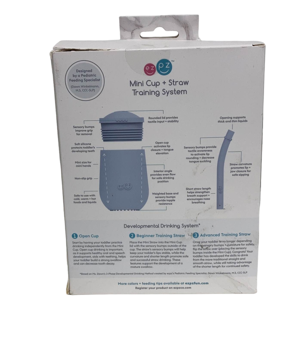 secondhand ezpz Mini Cup and Straw, Sage