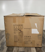 secondhand Nursery Works Sleepytime Rocker, Taupe Leather-HIDDEN NEED PICTURES