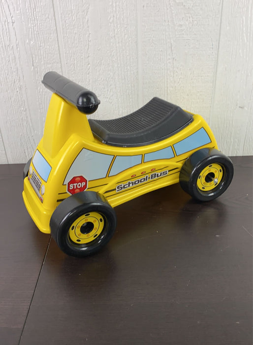 used American Plastic Toys School Bus Ride-On