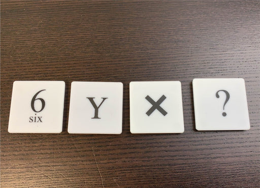 secondhand Letters & Numbers Tiles