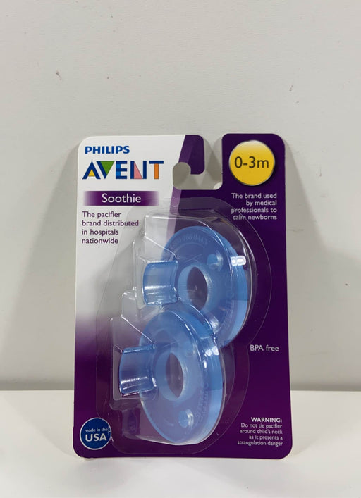 used Philips Avent Soothie Pacifiers, 2 Pk, 0-3 Months