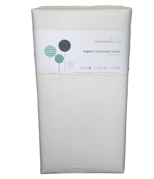 used Naturepedic Organic Lightweight Classic Crib 2-Stage Natural Mattress