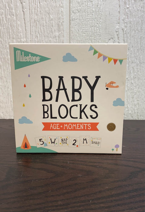 Shop Milestone Baby Age Block Set at GoodBuy Gear