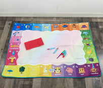 used Chuckle And Roar Jumbo 4' x 3' Aqua Draw Doodle Mat