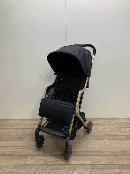 used Diono Traverze Travel Stroller Platinum Edition, Black Gold