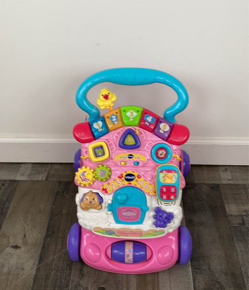 secondhand VTech Stroll And Discover Activity Walker, Pink & Purple