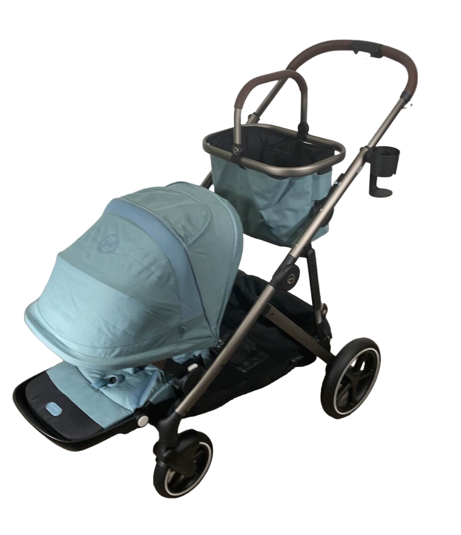 does cybex make a double stroller Cybex Gazelle S Modular Stroller, Taupe Frame, Sky Blue, 2022