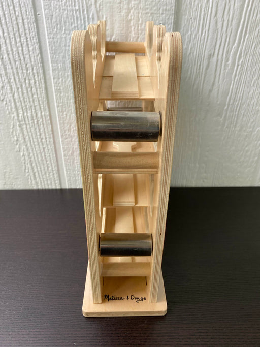 secondhand Melissa & Doug Roll And Ring Ramp Tower