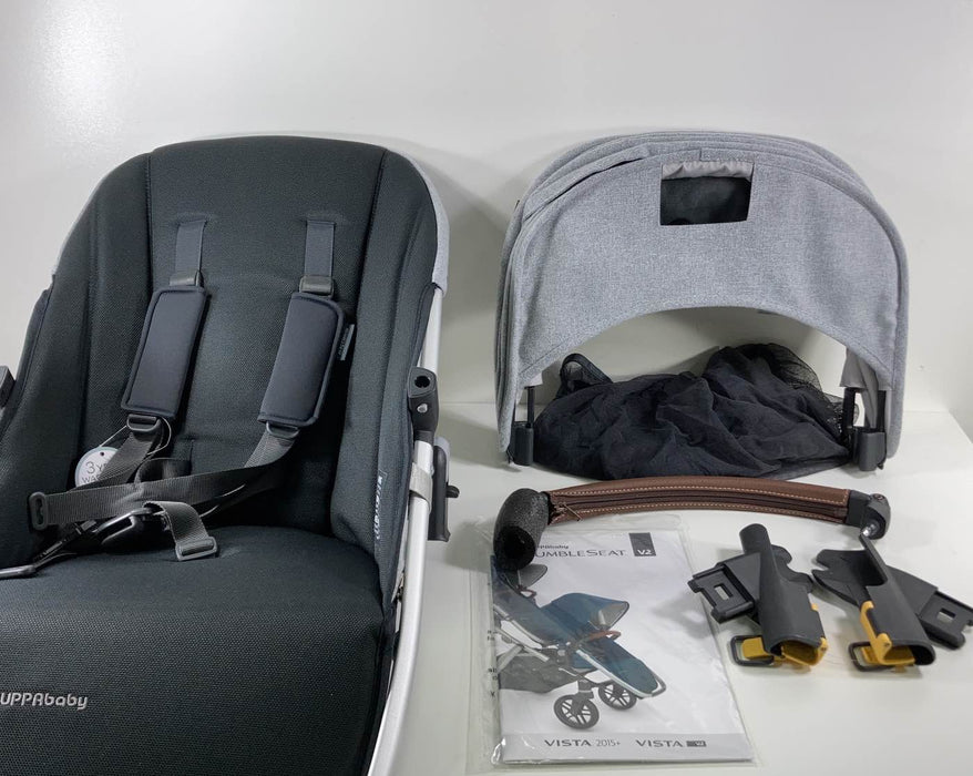 stella grey brushed melange uppababy UPPAbaby VISTA RumbleSeat V2, 2015+, 2021, Stella (Grey Brushed Melang