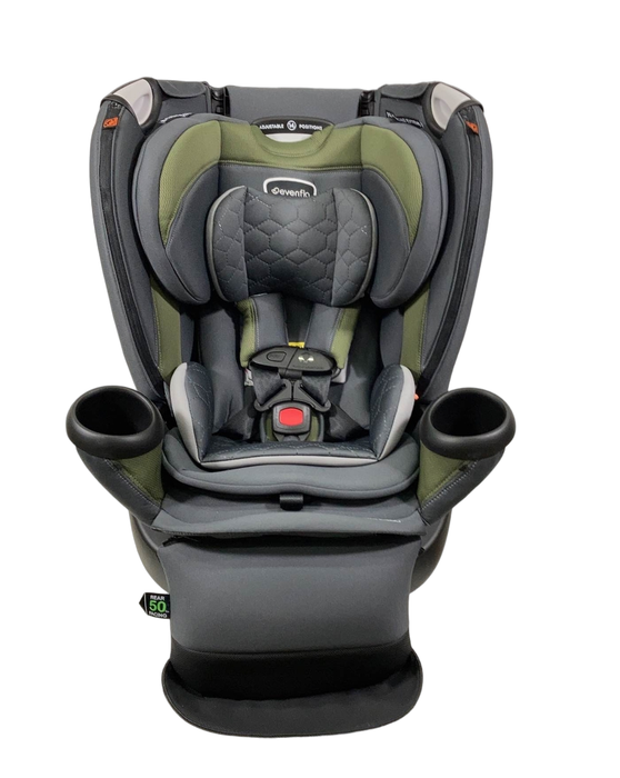 secondhand Evenflo Revolve 360 Extend Rotational Convertible Car Seat, 2023, Rockland Green