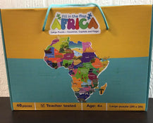 used TVP Game Fill In The Map Africa Puzzle