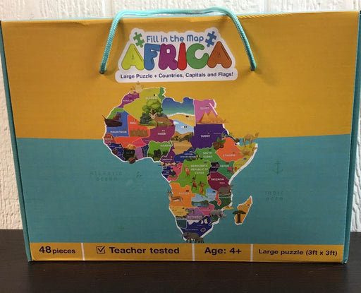 used TVP Game Fill In The Map Africa Puzzle