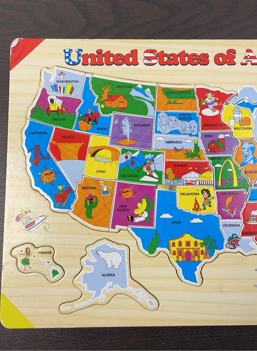 secondhand The Learning Journey USA Map Puzzle