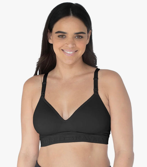 used Kindred Bravely Signature Sublime Contour Nursing & Maternity Bra, Small, Regular, Black