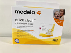 used Medela Quick Clean Micro Steam Bags, Box of 5