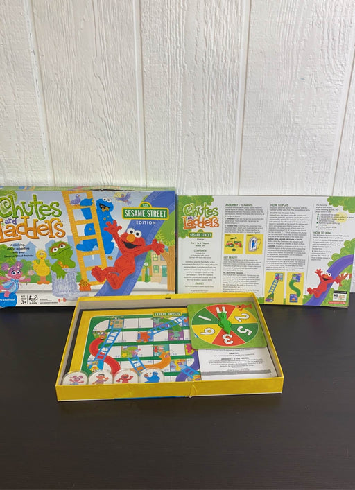 secondhand Hasbro Chutes And Ladders, Sesame Street Edition