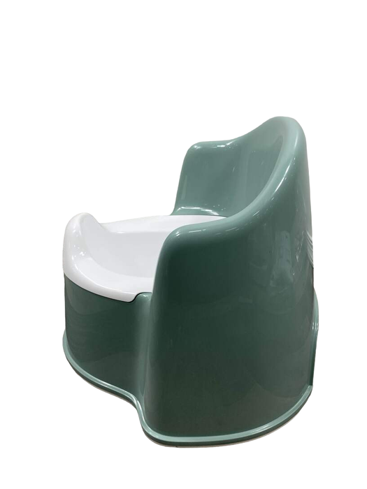 secondhand BabyBjorn Potty Chair, Deep Green/White