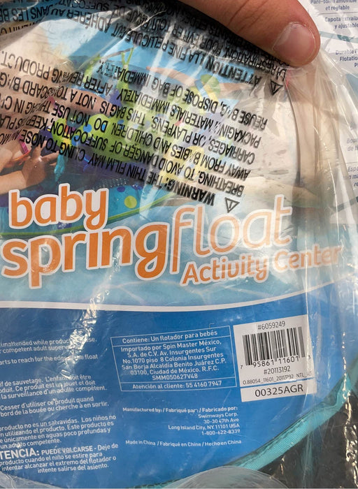 secondhand SwimWays Baby Spring Float with Sun Canopy