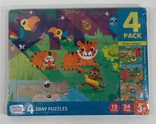 used Chuckle And Roar 4 Pack Tray Puzzles