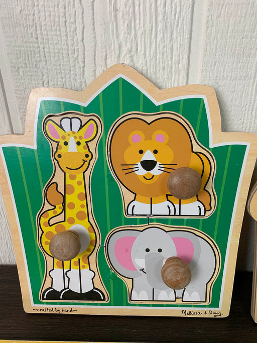 secondhand BUNDLE Melissa & Doug Wooden Puzzles