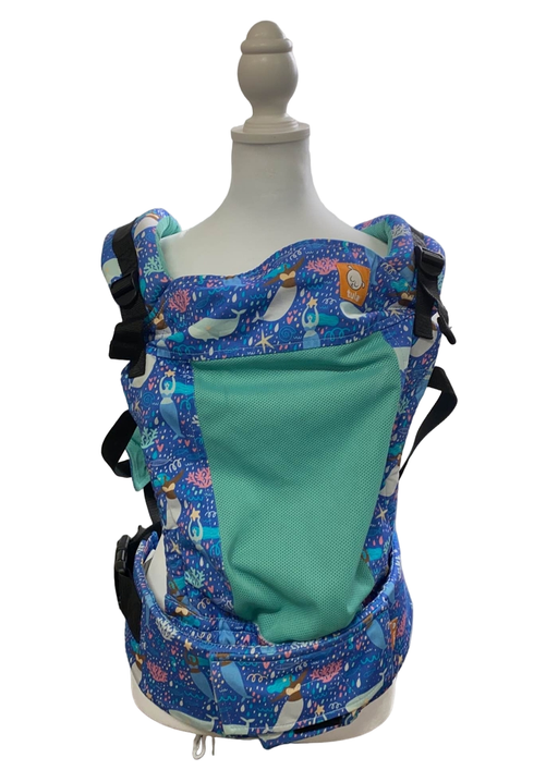 used Baby Tula Free-To-Grow Baby Carrier, Mermaid Cove