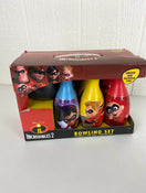 used Disney Pixar Incredible 2 Bowling Set