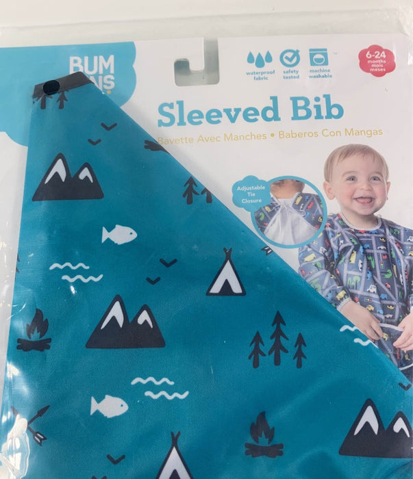 Shop Bumkins Sleeved Bib, Camping at GoodBuy Gear