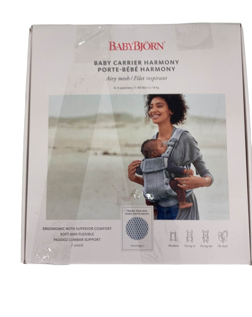 used BabyBjorn Baby Carrier Harmony, Silver