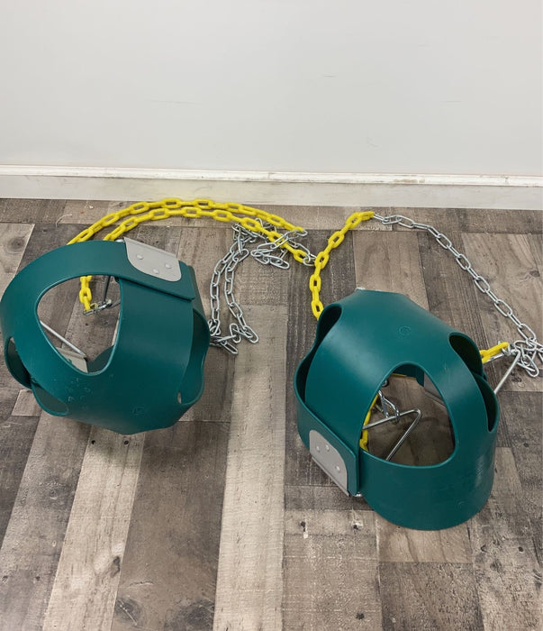 used Eastern Jungle Gym Heavy-Duty High Back Full Bucket Toddler Swing