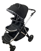 secondhand Mockingbird Single to Double Stroller, 2023, Silver with Black Leather, Windowpane, Black