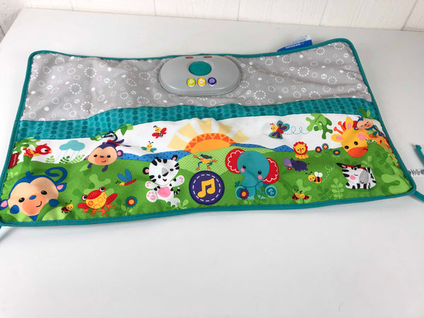 Woodland friends twinkling lights crib hot sale rail soother