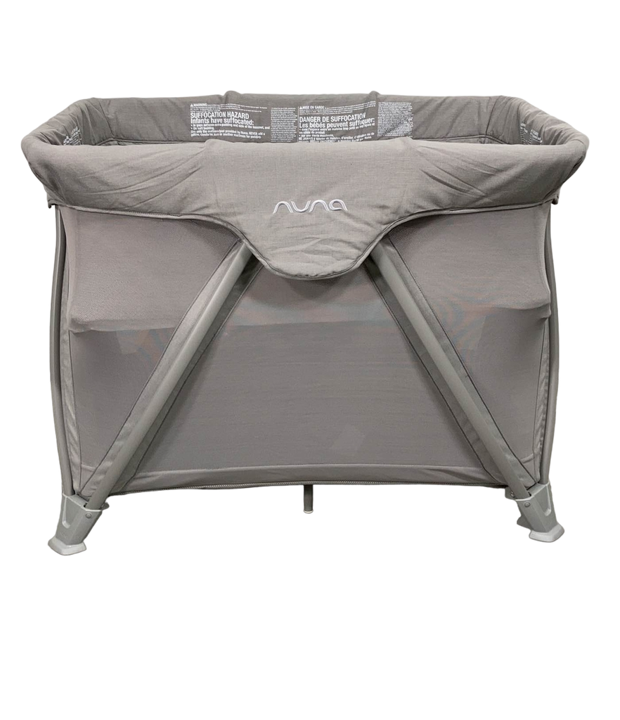Nuna COVE Aire Go Travel Crib, Frost Grey