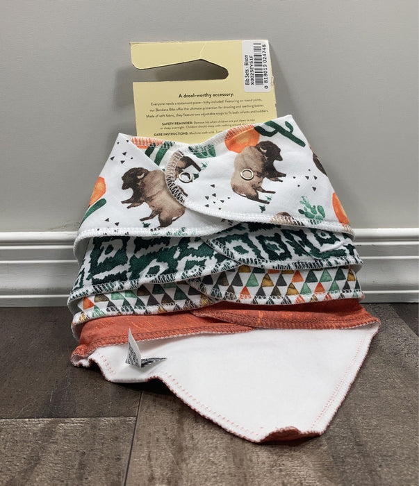 secondhand Copper Pearl Bandana Bibs, Bison 4 pack
