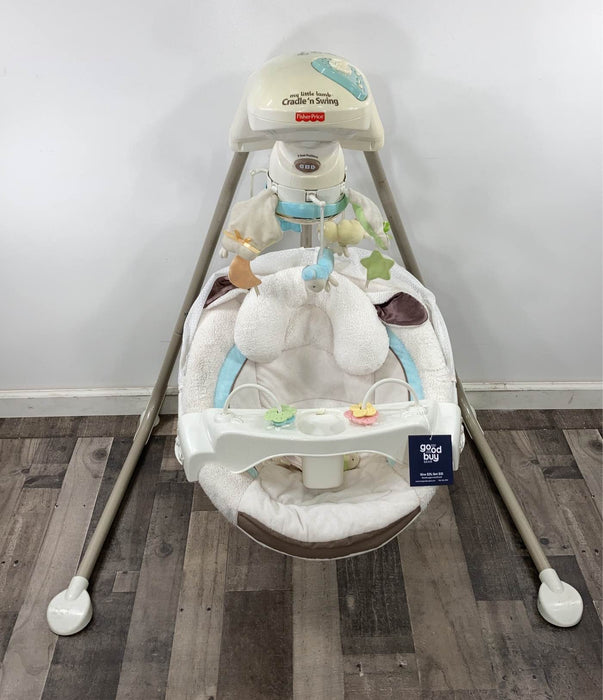 secondhand Fisher Price My Little Lamb Cradle ‘n Swing