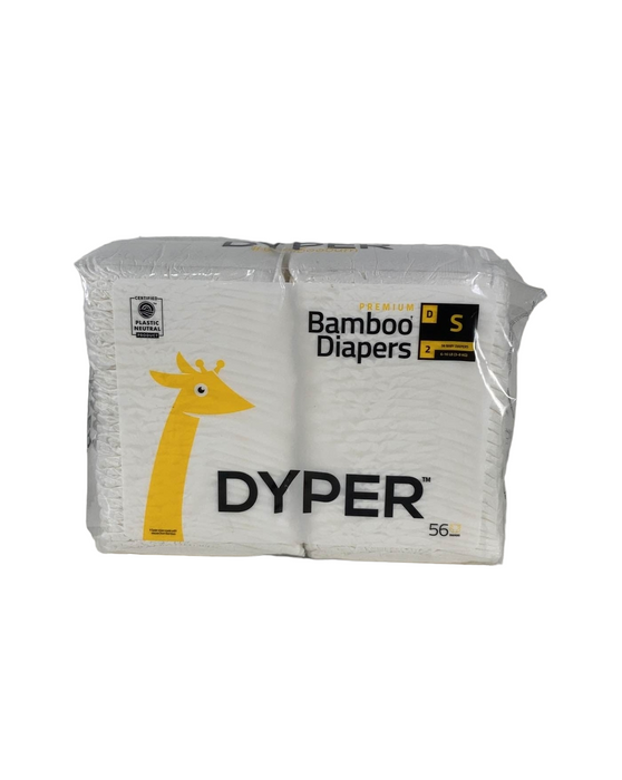 used DYPER Bamboo Diapers, S, 56 Count