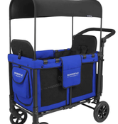 secondhand Wonderfold W2 Original Multifunctional Double Stroller Wagon, 2021, Blue