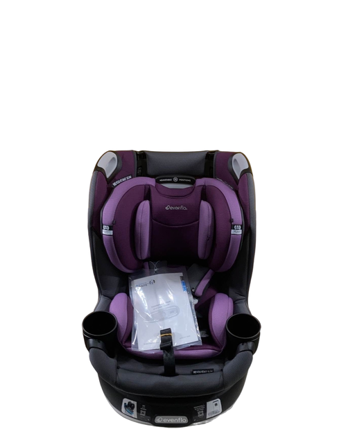 used Evenflo Gold Revolve 360 Slim 2-in-1 Rotational Car Seat With SensorSafe, Amethyst Purple, 2023