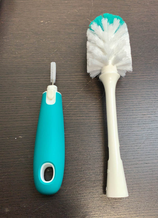 Shop OXO Tot On The Go Drying Rack With Bottle Brush, Teal at GoodBuy Gear