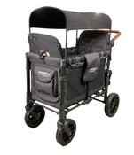 used Wonderfold W2 Luxe Multifunctional Double Stroller Wagon, 2021, Volcanic Black